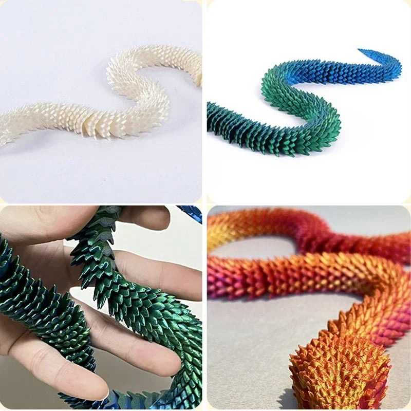 3D Printed Movable Joint Snake Fidget Toy