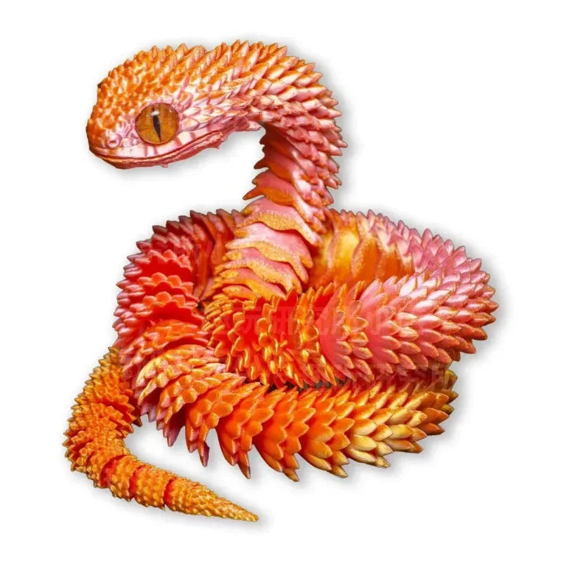 3D Printed Movable Joint Snake Fidget Toy