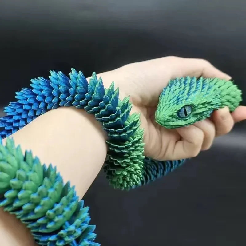 3D Printed Movable Joint Snake Fidget Toy