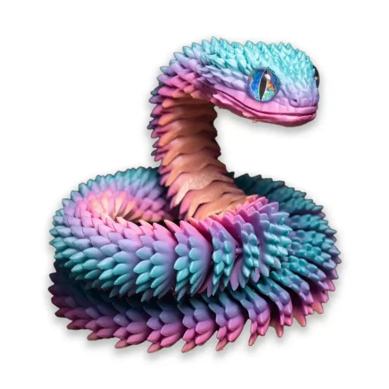 3D Printed Movable Joint Snake Fidget Toy