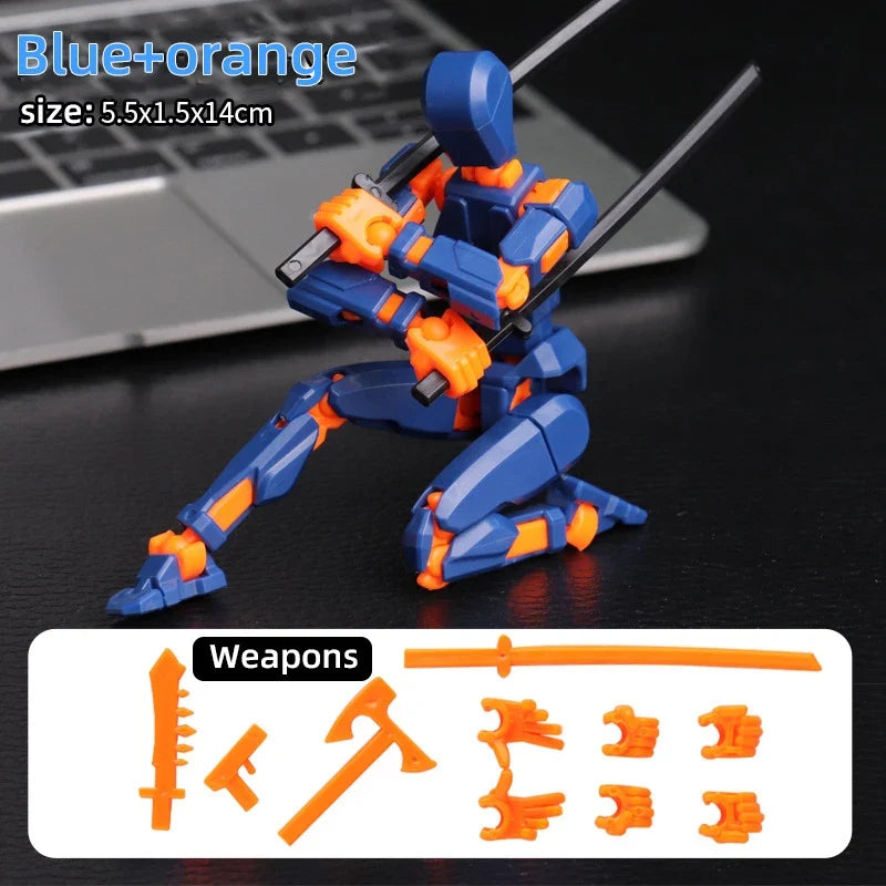 Multi-Jointed 3D Printed Robot Figurines