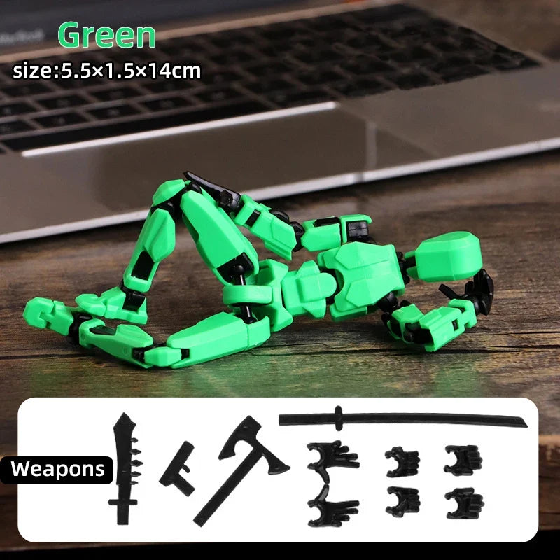 Multi-Jointed 3D Printed Robot Figurines