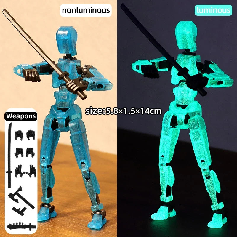 Multi-Jointed 3D Printed Robot Figurines
